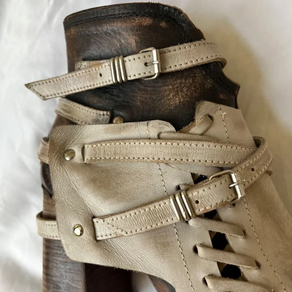 Freebird Jerome Size 9 Beige Ankle Bootie - Picture 5 of 16